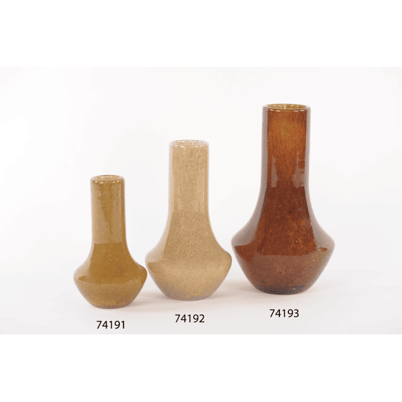 Rasteli Fiool - Glazen Flesvormige Vaas  - Nutmeg - Ø17,6xh31,1cm
