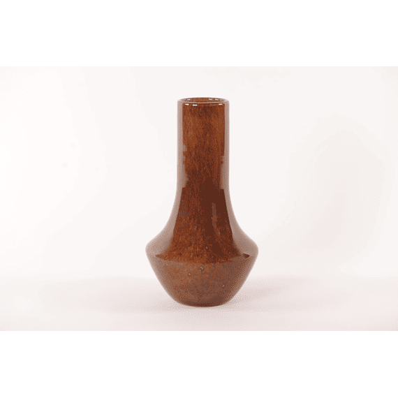Rasteli Fiool - Glazen Flesvormige Vaas  - Nutmeg - Ø17,6xh31,1cm