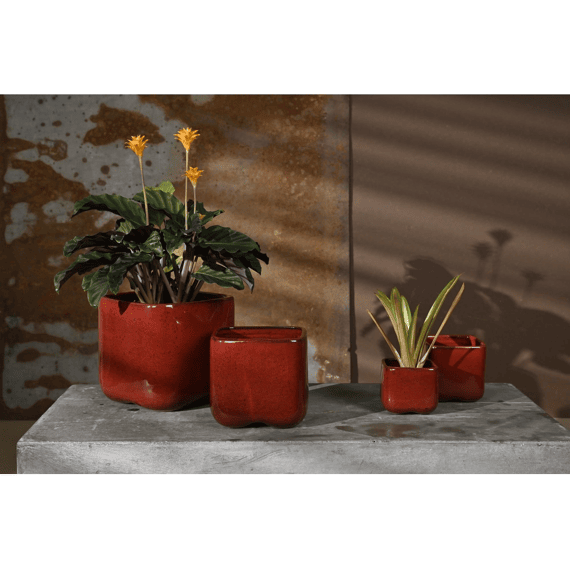 Rasteli Cherry - Bloempot In Keramiek - Rosewood - 10.5x10.5x10cm