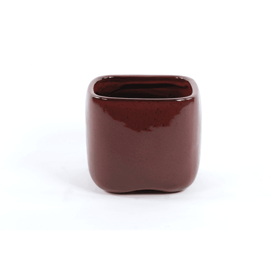 Rasteli Cherry - Bloempot In Keramiek - Rosewood - 20.5x20.5x18.5cm