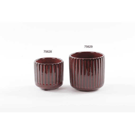 Rasteli Strawberry  - Bloempot In Keramiek - Rosewood - 8.8x8.8x8.2cm