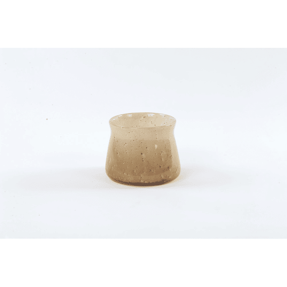 Rasteli Natural Elegance - Glazen Vaas - Beige - 15,3x15,3x11,9cm