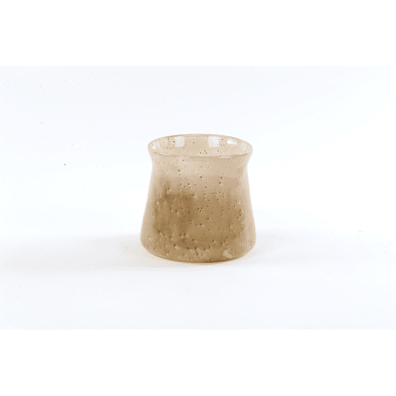 Rasteli Natural Elegance - Glazen Vaas - Beige - 17x17x15cm