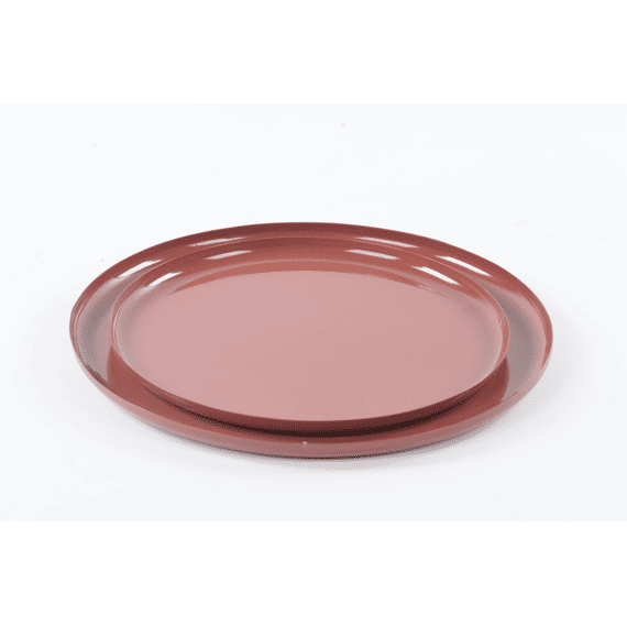 Talam - Metalen Plateau - Bourgogne - Ø27x1.5cm