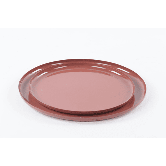 Talam - Metalen Plateau - Bourgogne - Ø33x1.5cm