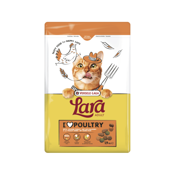 Lara Adult Kip & Kalkoen 2.4kg - 1.9kg + 500g Gratis