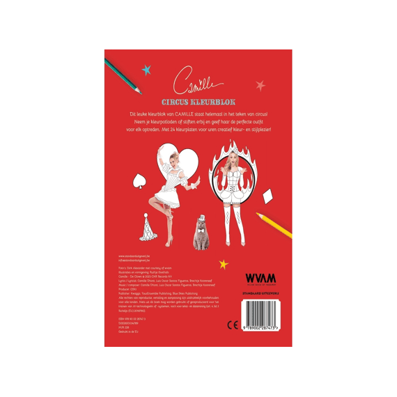 Kleurblok Camille Circus