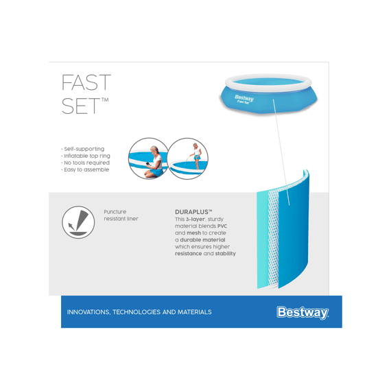 Bestway Pool Set Zwembad 244x61cm Met Filterpomp