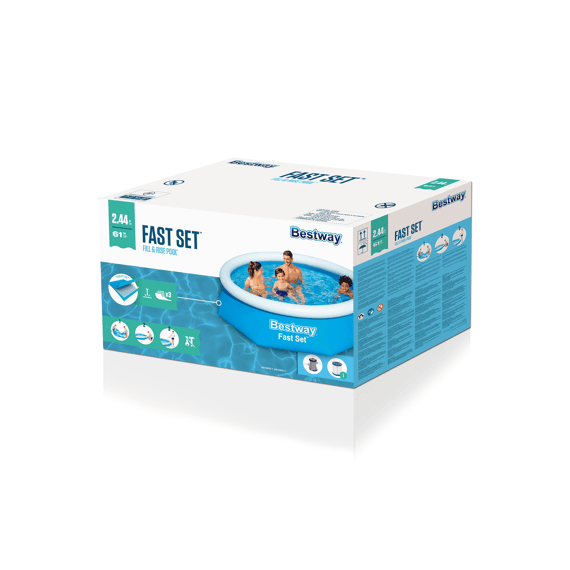 Bestway Pool Set Zwembad 244x61cm Met Filterpomp