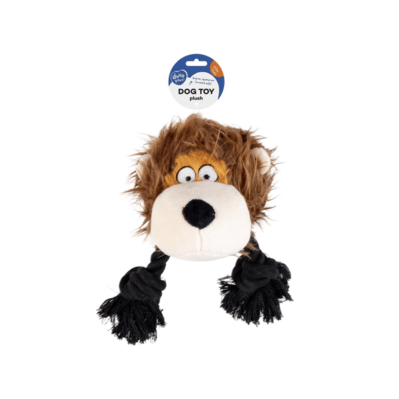 Pluche Wildlife Leeuw Met Touw 23x14x22cm Bruin