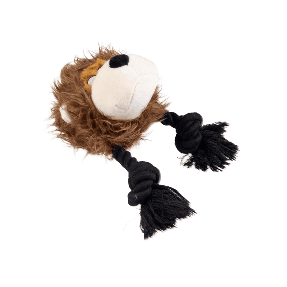 Pluche Wildlife Leeuw Met Touw 23x14x22cm Bruin