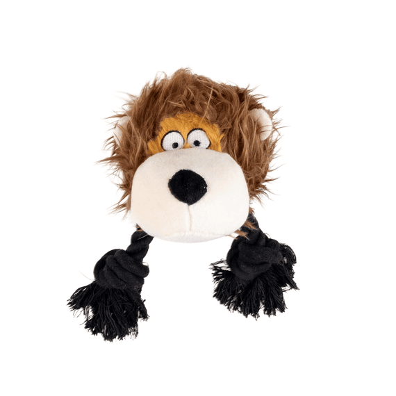 Pluche Wildlife Leeuw Met Touw 23x14x22cm Bruin