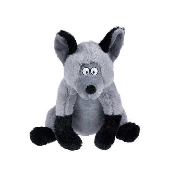 Pluche Wildlife Coyote Large 26x20x30cm Grijs