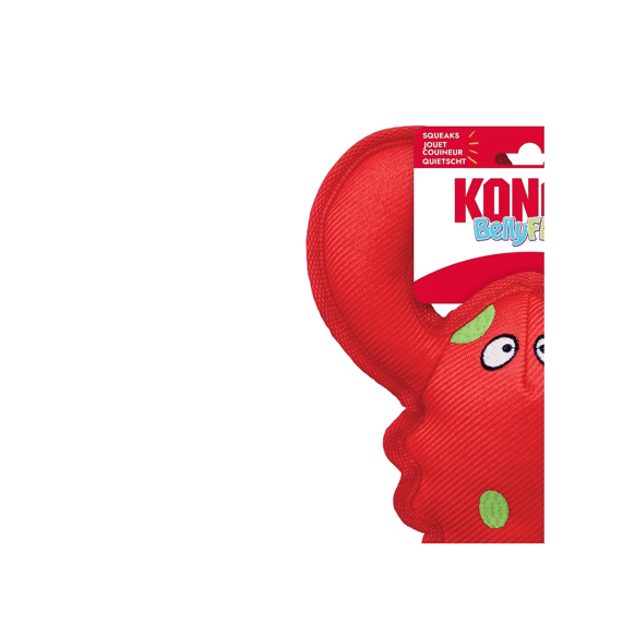 Kong Belly Flops Lobster M-28x21x9cm Rood