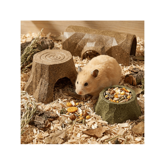 Garden Bites Veggie Nibble Eetkom 8x8x3cm-70g Bruin