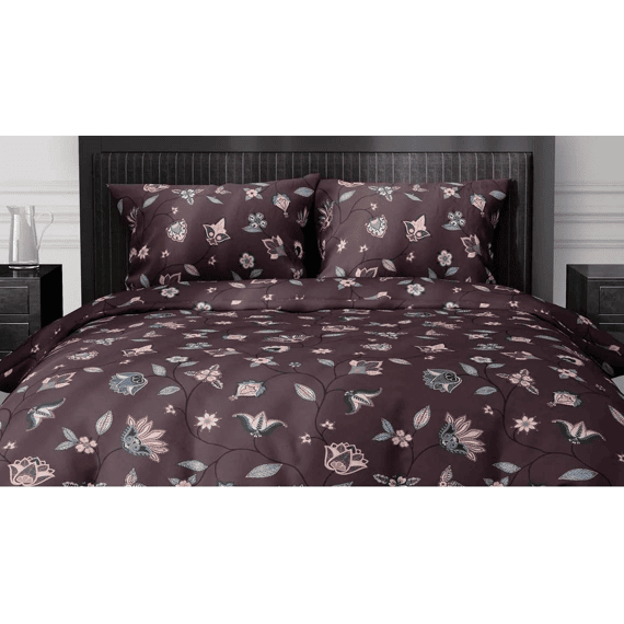 Satin D'or Satijn Dbs Stacey Aubergine 140x200/220