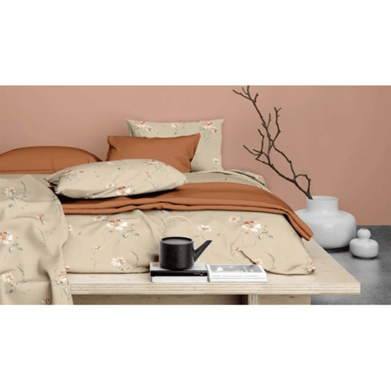Satin Dor Satijn Dekbedovertrekset Zabina Beige 140x200/220