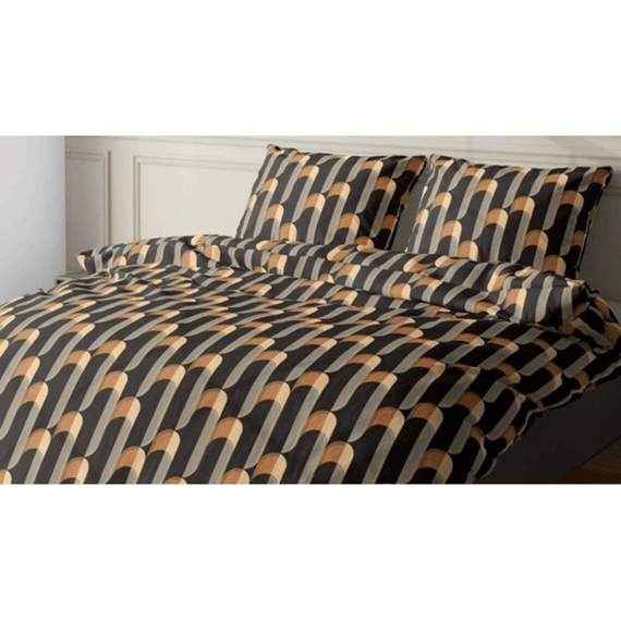 Satin Dor Satijn Dekbedovertrekset Cyril Antra/blauw 140x200/220