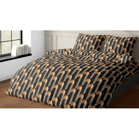 Satin Dor Satijn Dekbedovertrekset Cyril Antra/blauw 140x200/220