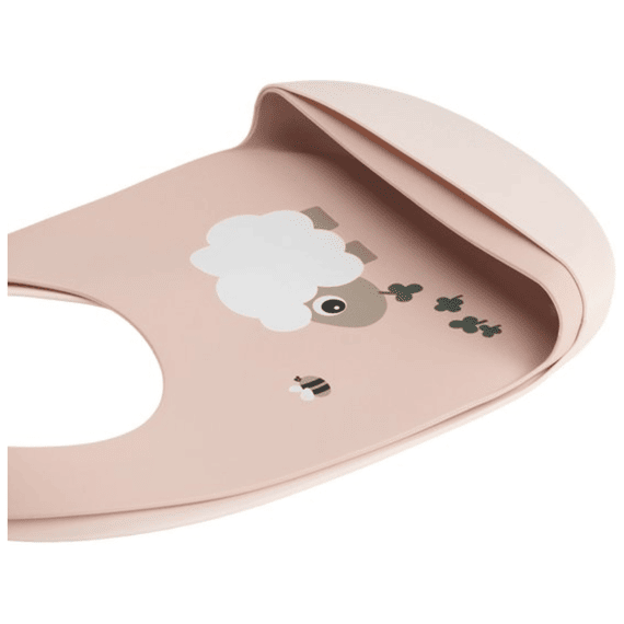 Done By Deer Tiny Farm Powder Silicone Bib 2-pack
