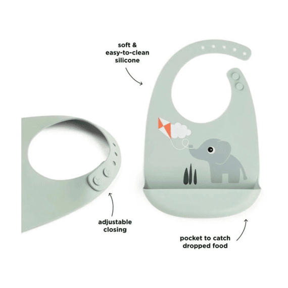 Done By Deer Silicone Bib 2-pack Playground Colour Mix