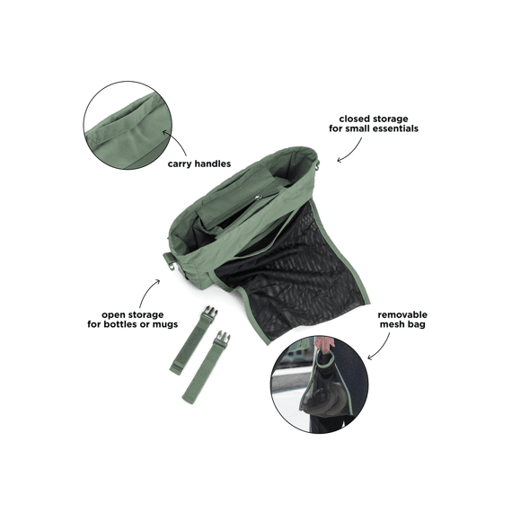 Done By Deer Kinderwagen Organizer Groen
