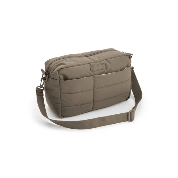 Done By Deer Gewatteerde Kinderwagentas Taupe