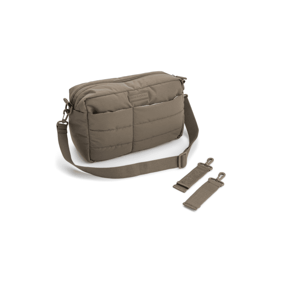 Done By Deer Gewatteerde Kinderwagentas Taupe