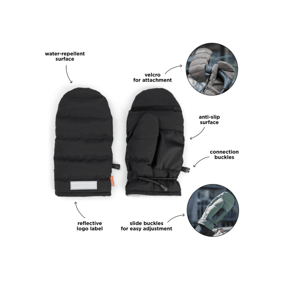 Done By Deer Kinderwagen Handschoenen Zwart