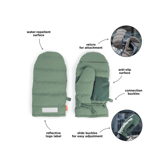 Done By Deer Kinderwagen Handschoenen Groen