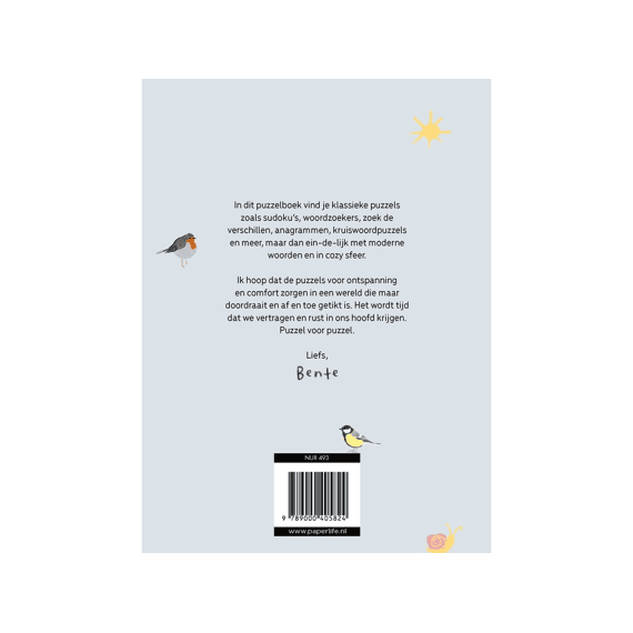 Het Cozy Puzzelboek Voor Ontspannen Zomerdagen