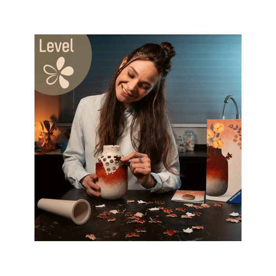 Ravensburger Puzzel 3d 162 Stuks Vaas Gradient Brick Red