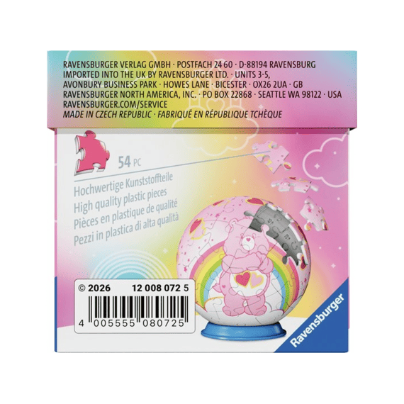 Ravensburger Puzzel 3d 54 Stuks Care Bears Love-a-lot Bear