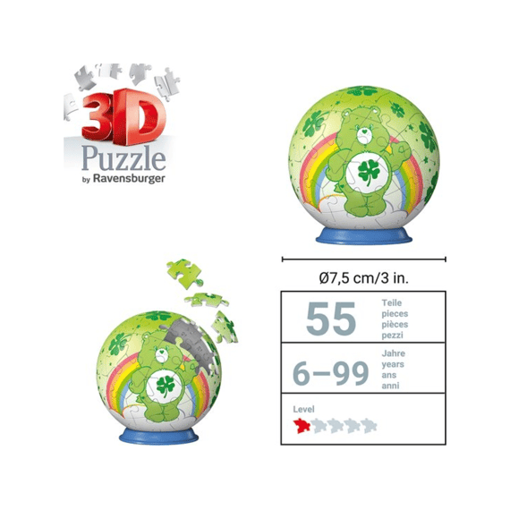 Ravensburger Puzzel 3d 54 Stuks Care Bears Good Luck Bear