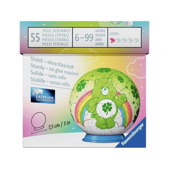 Ravensburger Puzzel 3d 54 Stuks Care Bears Good Luck Bear