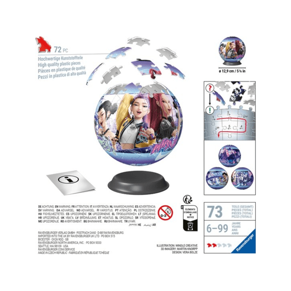 Ravensburger Puzzel 3d 72 Stuks K-pop Demon Hunters