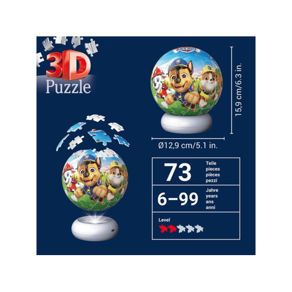 Ravensburger Puzzel 3d 72 Stuks Nightlight Paw Patrol