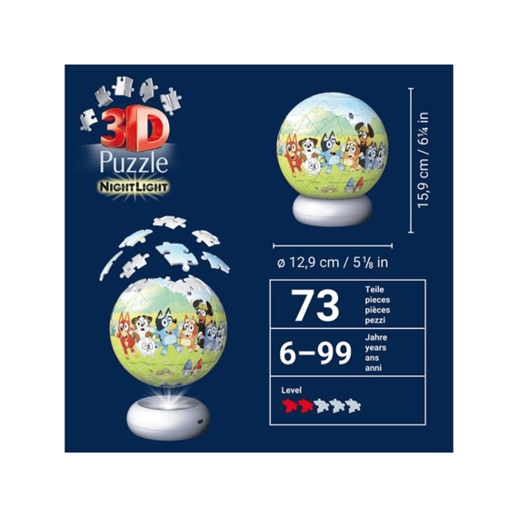 Ravensburger Puzzel 3d 72 Stuks Nightlight Bluey