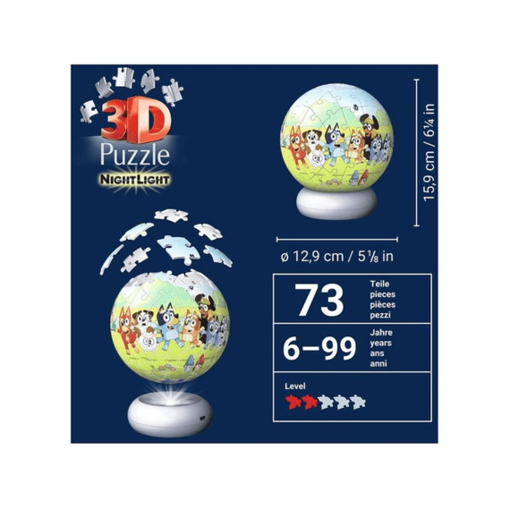 Ravensburger Puzzel 3d 72 Stuks Nightlight Bluey