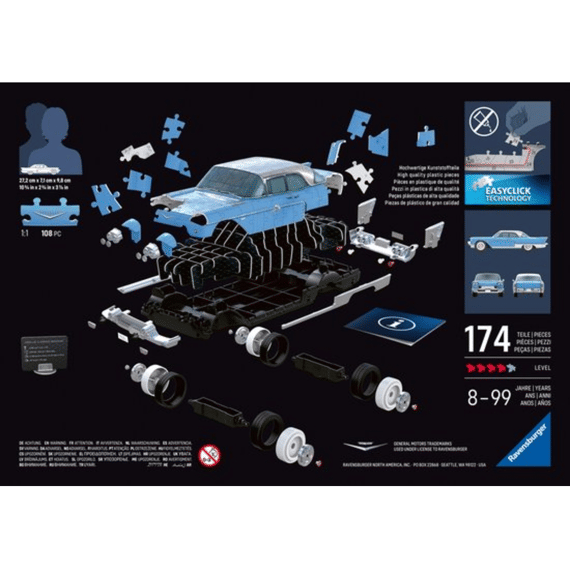 Ravensburger Puzzel 3d Iconics Cadillac Eldorado Brougham