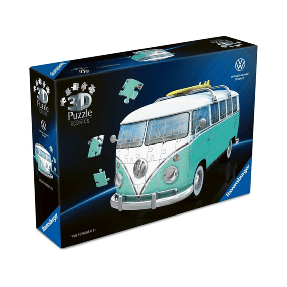 Ravensburger Puzzel 3d Iconics Volkswagen T1 Chrome Edition