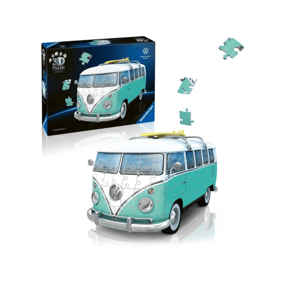 Ravensburger Puzzel 3d Iconics Volkswagen T1 Chrome Edition