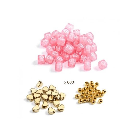 Djeco Kralen En Sieraden Alfabet Kralen Goud