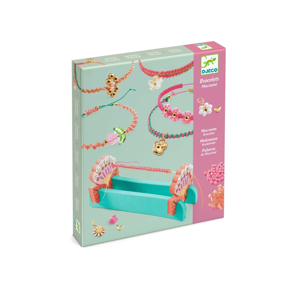 Djeco Kralen En Sieraden Armbandjes Maken Macramé Roze