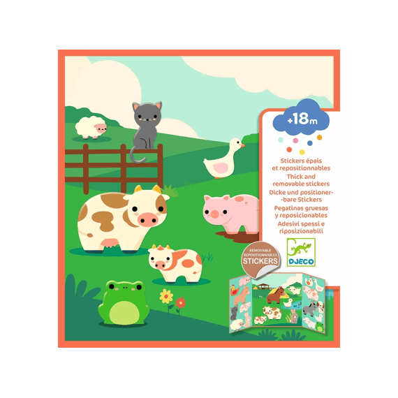 Djeco Stickerpret Boerderijdieren