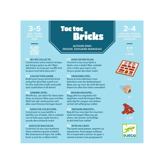 Djeco Dobbelspel Toc Toc Bricks