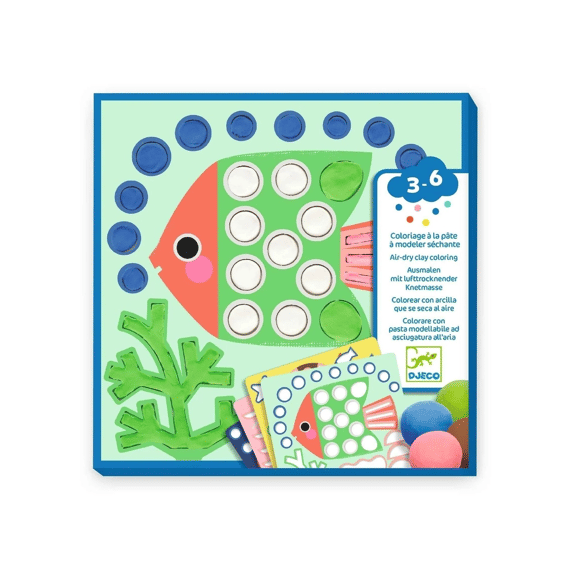 Djeco Knutselset Kleuren Met Klei Waterdieren