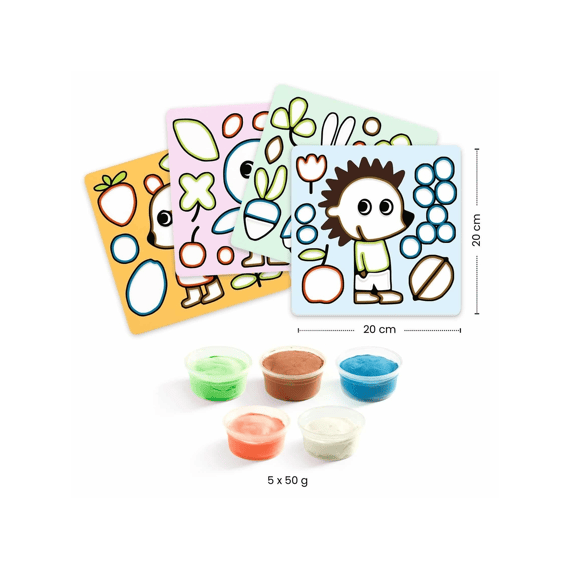 Djeco Knutselset Kleuren Met Klei Ondeugende Tuinvriendjes