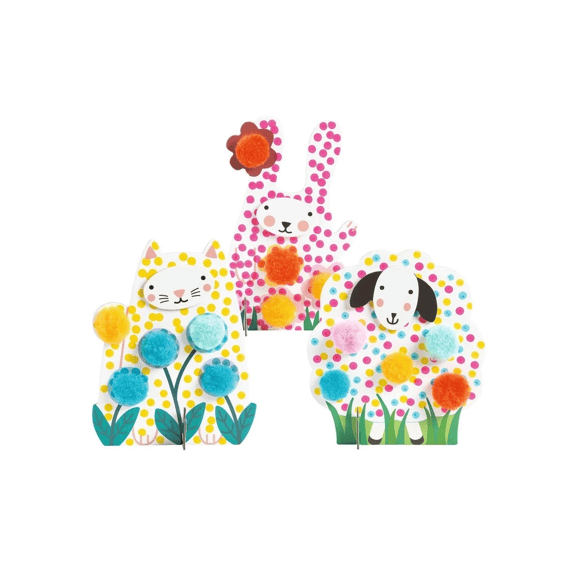 Djeco Knutselset Vingerverf En Pompoms In De Tuin