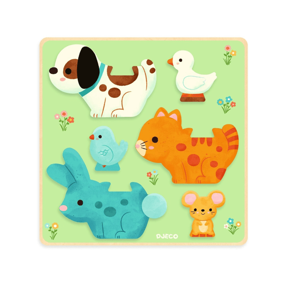 Djeco Houten Legpuzzel Puzz & Play Friends